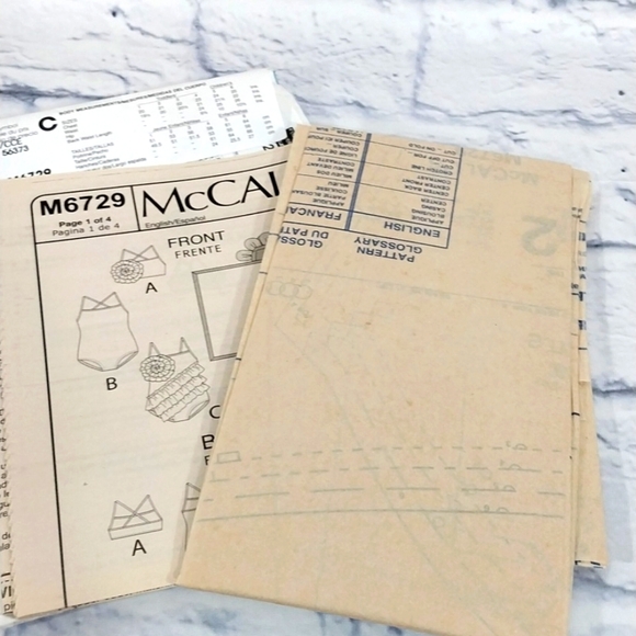 🔵BOGO FREE🔵 McCall's Sewing Pattern M6729 Child's Swimsuit & Coverup Sz 3-6 - Picture 6 of 6